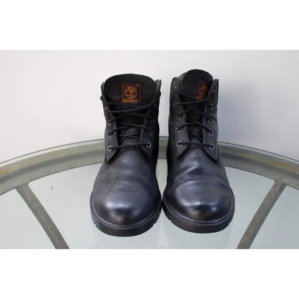 Timberland Junior 6-Inch Premium Waterproof Boot Black Leather 10910 Big Boy 7